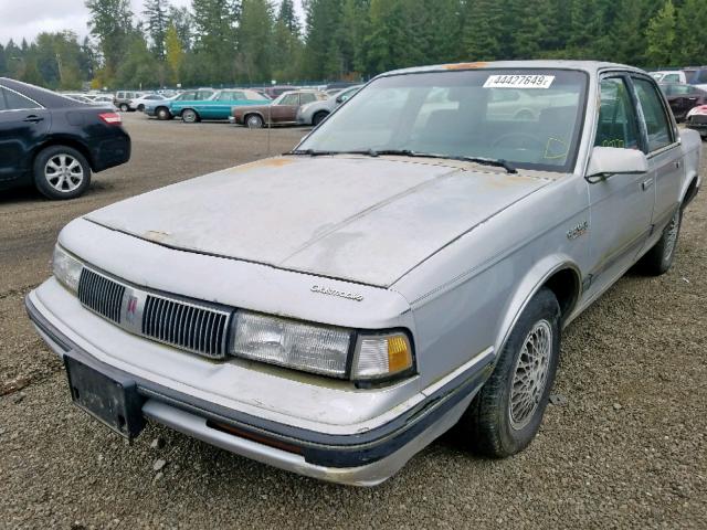 1G3AM54N7L6369466 - 1990 OLDSMOBILE CUTLASS CI ვერცხლისფერი ფოტო 2