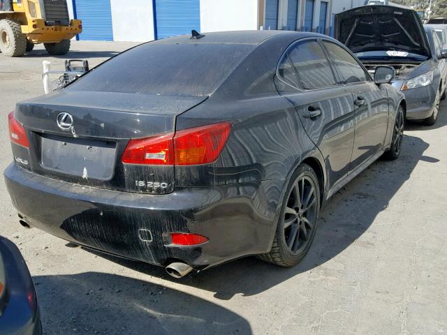 JTHBK262682060385 - 2008 LEXUS IS 250 BLACK photo 4