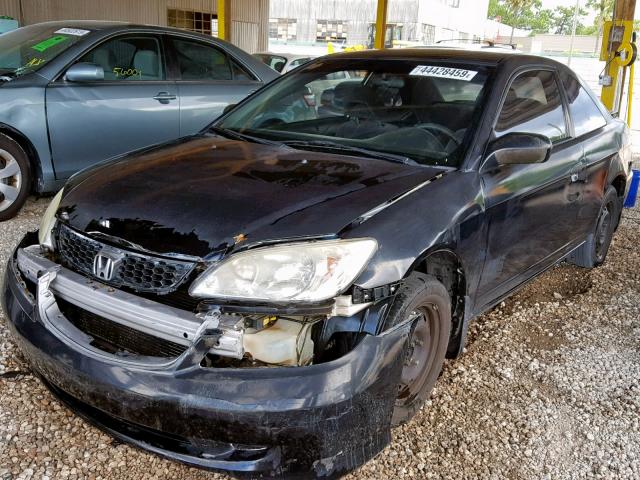 1HGEM21194L026633 - 2004 HONDA CIVIC DX V BLACK photo 2