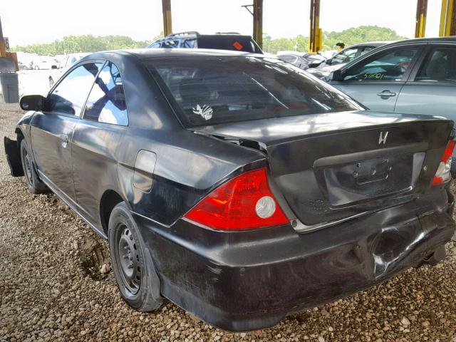 1HGEM21194L026633 - 2004 HONDA CIVIC DX V BLACK photo 3