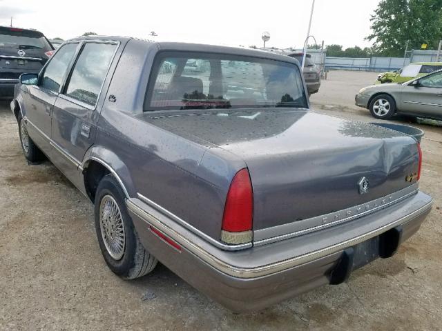 1C3XC66RXPD174163 - 1993 CHRYSLER NEW YORKER GRAY photo 3