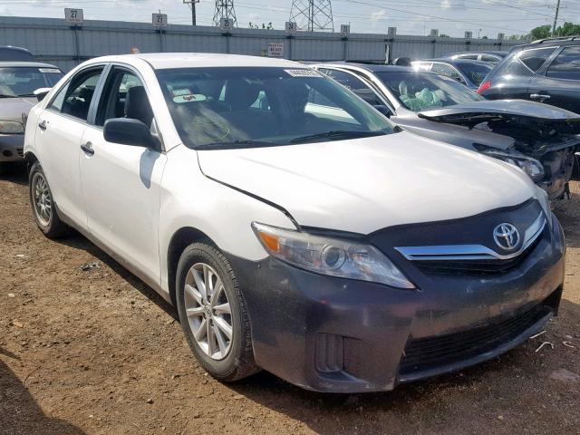 4T1BB3EK0BU129281 - 2011 TOYOTA CAMRY HYBR WHITE photo 1