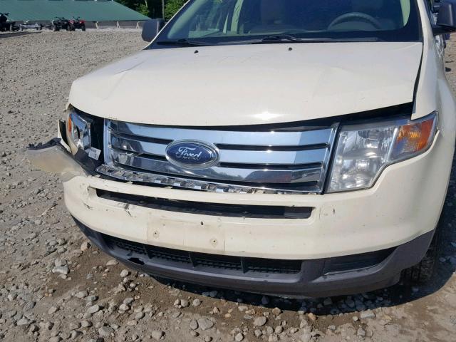 2FMDK46C87BB54772 - 2007 FORD EDGE SE WHITE photo 9