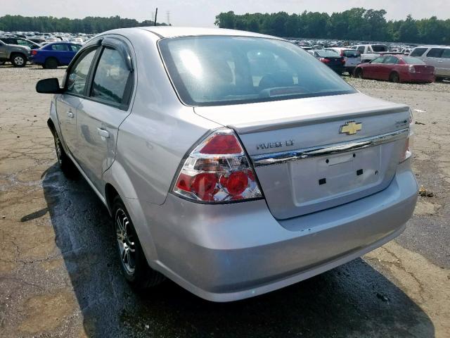 KL1TD5DE5BB200763 - 2011 CHEVROLET AVEO LS SILVER photo 3