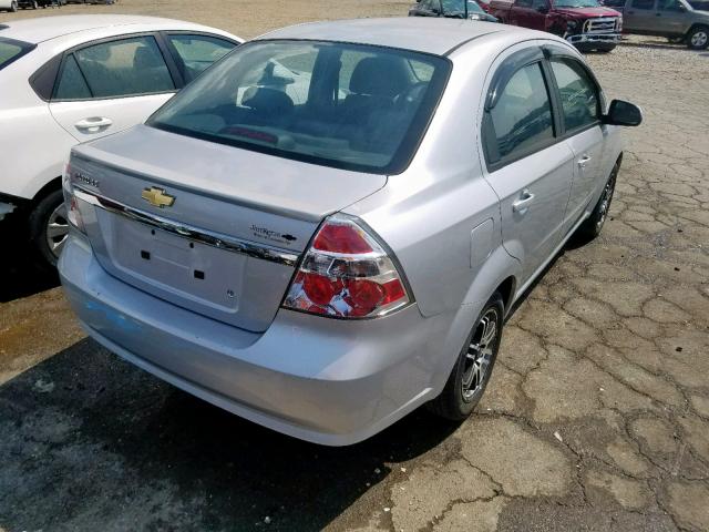 KL1TD5DE5BB200763 - 2011 CHEVROLET AVEO LS SILVER photo 4