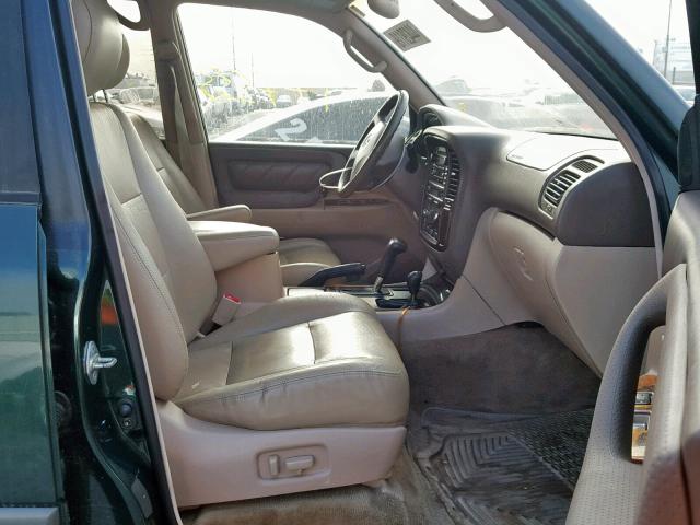 JTEHT05J212000336 - 2001 TOYOTA LAND CRUIS GREEN photo 5