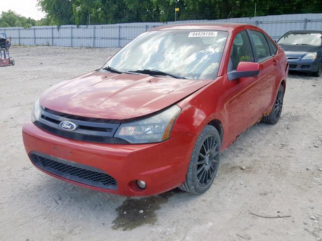 1FAHP3GN8BW109023 - 2011 FORD FOCUS SES RED photo 2