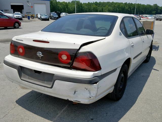 2G1WF52E859106619 - 2005 CHEVROLET IMPALA WHITE photo 4