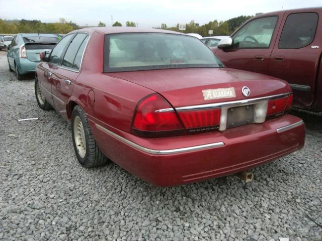 2MEFM75W8XX672791 - 1999 MERCURY GRAND MARQ RED photo 3