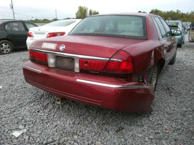 2MEFM75W8XX672791 - 1999 MERCURY GRAND MARQ RED photo 4