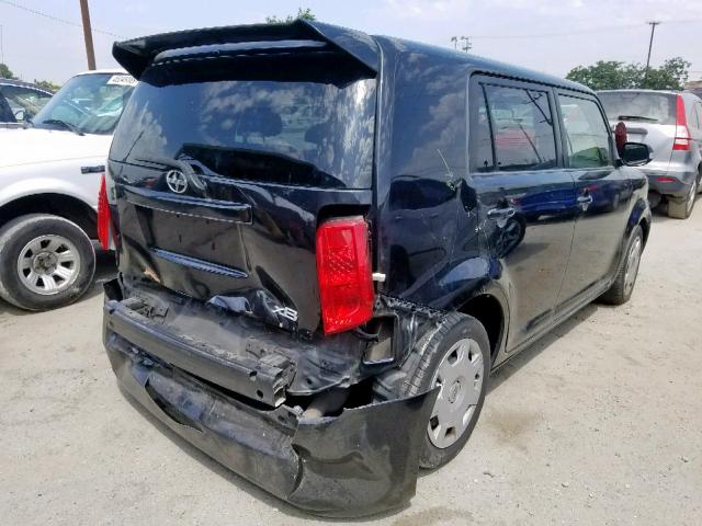 JTLKE50E181030282 - 2008 TOYOTA SCION XB 黑色 照片 4
