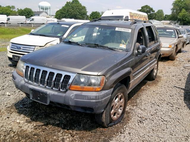 1J4GW48S3YC274047 - 2000 JEEP GRAND CHER GRAY photo 2