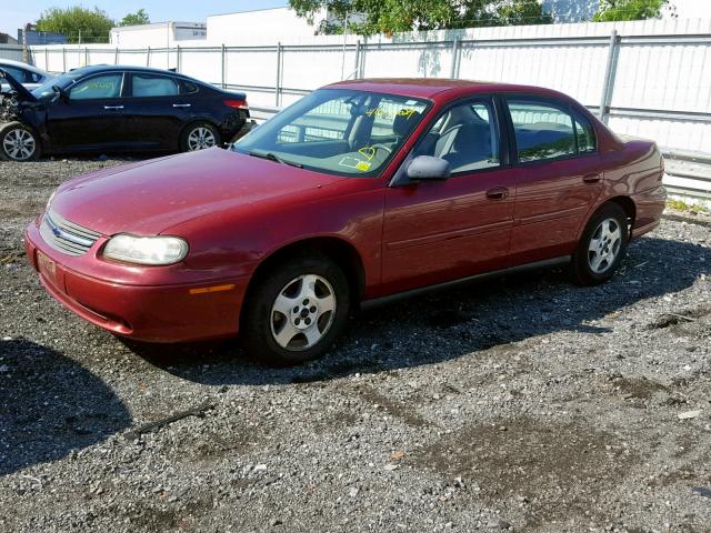 1G1ND52F44M660168 - 2004 CHEVROLET CLASSIC RED photo 2