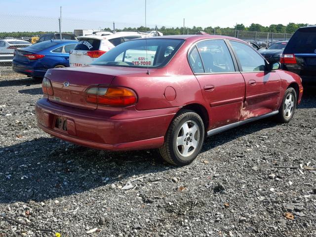 1G1ND52F44M660168 - 2004 CHEVROLET CLASSIC RED photo 4