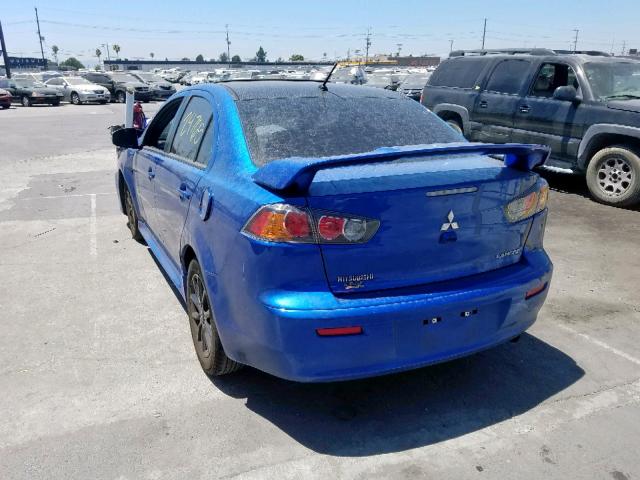 JA32U2FU6HU016340 - 2017 MITSUBISHI LANCER ES BLUE photo 3