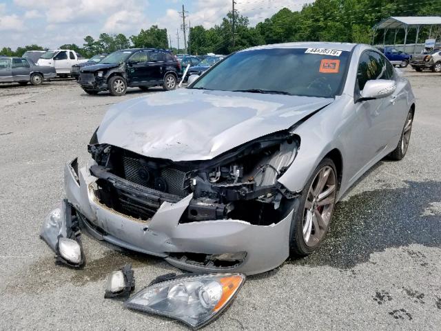 KMHHU6KH0BU052586 - 2011 HYUNDAI GENESIS CO SILVER photo 2