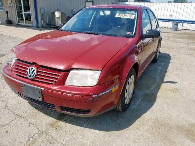 3VWRK69M14M139502 - 2004 VOLKSWAGEN JETTA GL RED photo 2