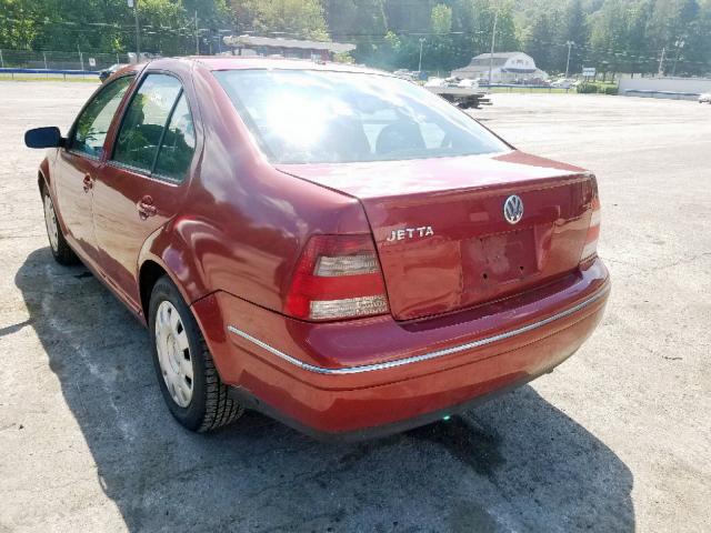 3VWRK69M14M139502 - 2004 VOLKSWAGEN JETTA GL RED photo 3