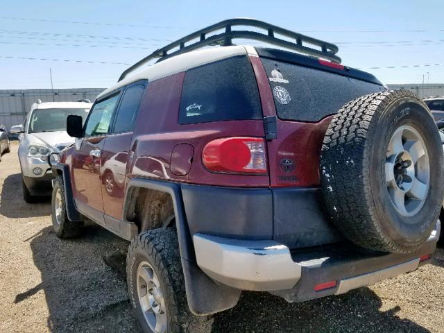 JTEBU11FX8K020080 - 2008 TOYOTA FJ CRUISER MAROON photo 3