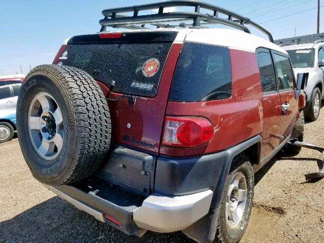 JTEBU11FX8K020080 - 2008 TOYOTA FJ CRUISER MAROON photo 4