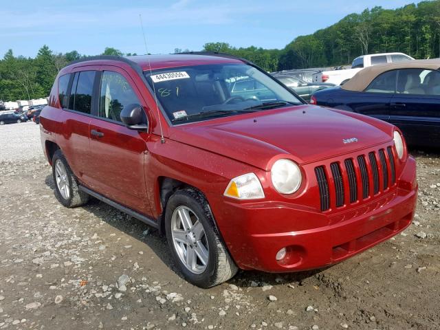 1J8FF47W47D168150 - 2007 JEEP COMPASS RED photo 1