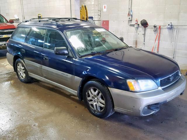 4S3BH675347617217 - 2004 SUBARU LEGACY OUT BLUE photo 1