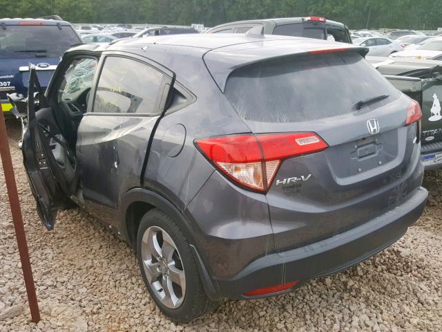 3CZRU6H55HM701912 - 2017 HONDA HR-V EX GRAY photo 3