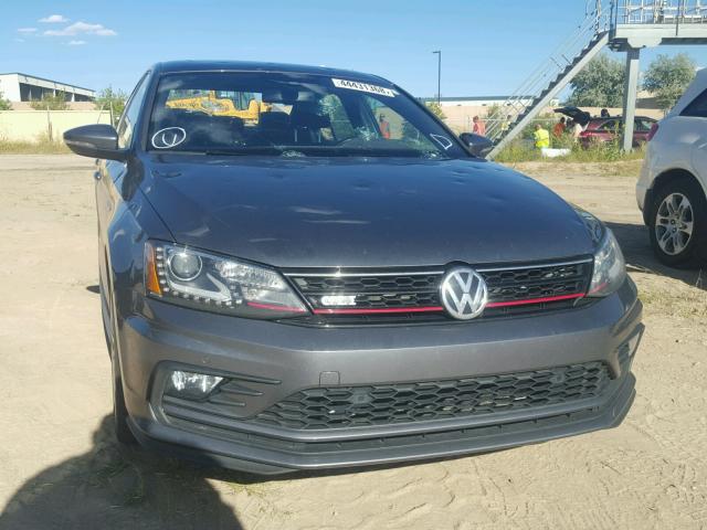 3VW4T7AJ8GM235405 - 2016 VOLKSWAGEN JETTA GLI GRAY photo 1