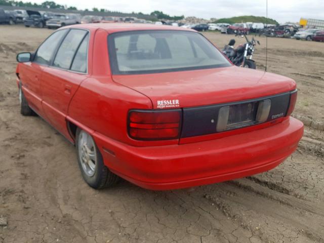 1G3NL55M8SM346377 - 1995 OLDSMOBILE ACHIEVA S RED photo 3