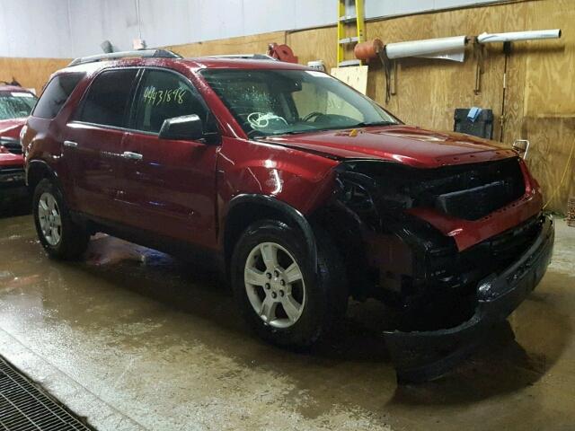 1GKKRPED9BJ127754 - 2011 GMC ACADIA SLE RED photo 1