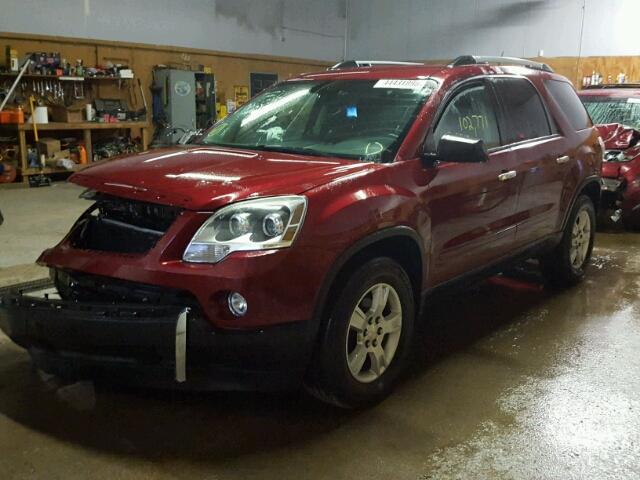 1GKKRPED9BJ127754 - 2011 GMC ACADIA SLE RED photo 2