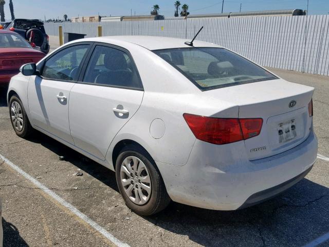 KNAFU4A25A5069175 - 2010 KIA FORTE EX WHITE photo 3