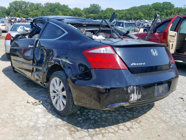 1HGCS2B84AA007133 - 2010 HONDA ACCORD EXL BLACK photo 3