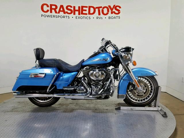 1HD1FB414BB674109 - 2011 HARLEY-DAVIDSON FLHR BLUE photo 1