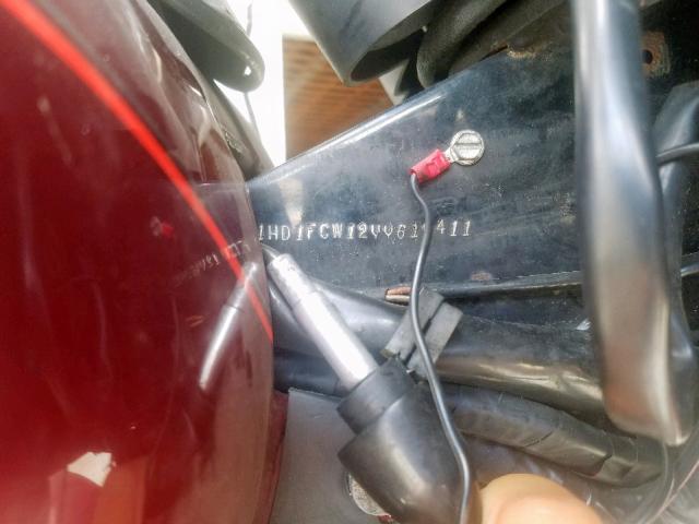 1HD1FCW12YY619411 - 2000 HARLEY-DAVIDSON FLHTCUI RED photo 10