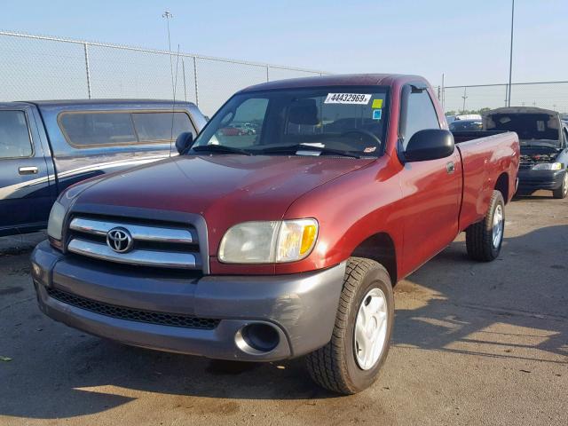 5TBJN32123S396195 - 2003 TOYOTA TUNDRA BURGUNDY photo 2