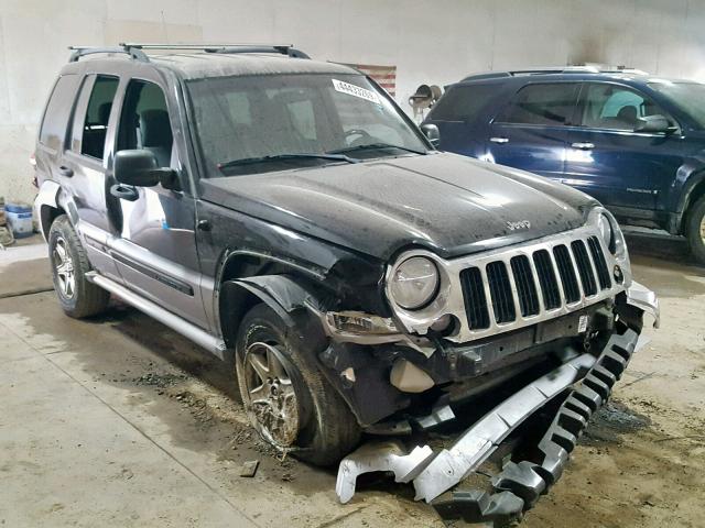 1J4GL485X5W605526 - 2005 JEEP LIBERTY SP BLACK photo 1