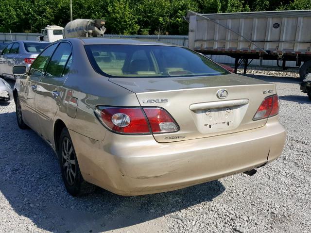 JTHBF30G536009976 - 2003 LEXUS ES 300 GOLD photo 3