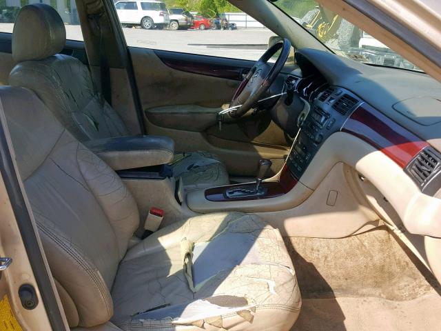 JTHBF30G536009976 - 2003 LEXUS ES 300 GOLD photo 5