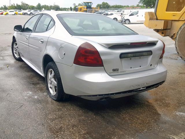 2G2WS522641119301 - 2004 PONTIAC GRAND PRIX SILVER photo 3