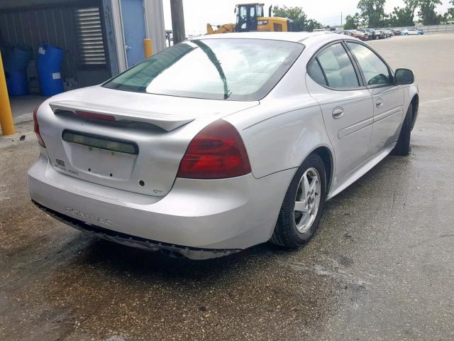 2G2WS522641119301 - 2004 PONTIAC GRAND PRIX SILVER photo 4