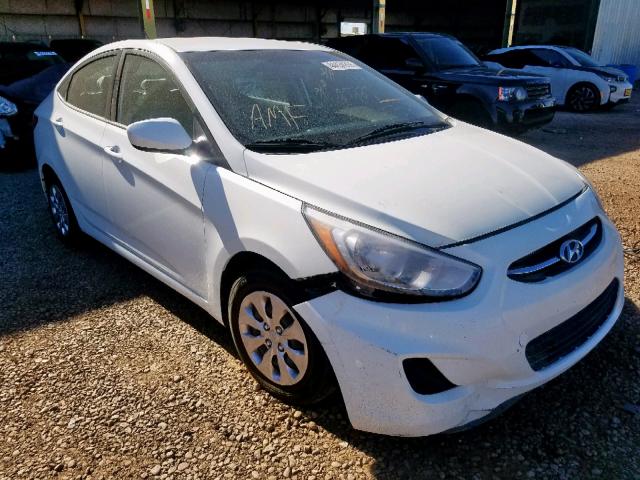 KMHCT4AE1GU013375 - 2016 HYUNDAI ACCENT SE WHITE photo 1