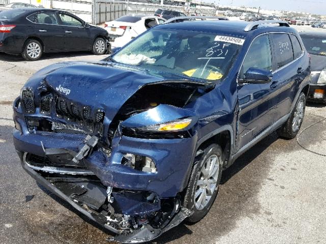 1C4PJMDB9JD578445 - 2018 JEEP CHEROKEE L BLUE photo 2