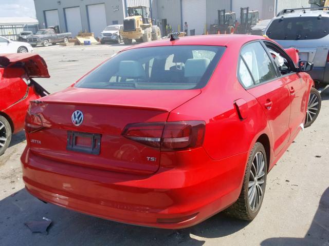 3VWD17AJ6GM363115 - 2016 VOLKSWAGEN JETTA SPOR RED photo 4