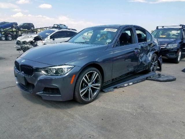 WBA8B7C39HK858821 - 2017 BMW 340 XI GRAY photo 2