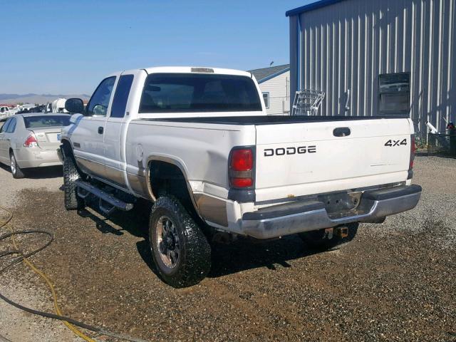 3B7KF23642M314608 - 2002 DODGE RAM 2500 WHITE photo 3