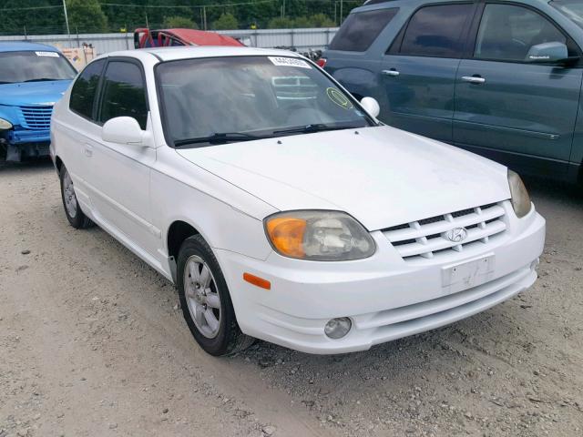 KMHCG35C65U359569 - 2005 HYUNDAI ACCENT GS WHITE photo 1