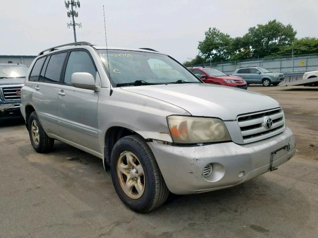 JTEGD21A050126304 - 2005 TOYOTA HIGHLANDER SILVER photo 1