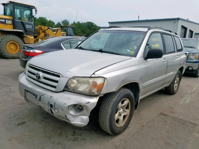 JTEGD21A050126304 - 2005 TOYOTA HIGHLANDER SILVER photo 2