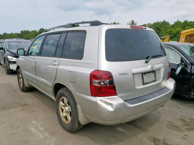 JTEGD21A050126304 - 2005 TOYOTA HIGHLANDER SILVER photo 3